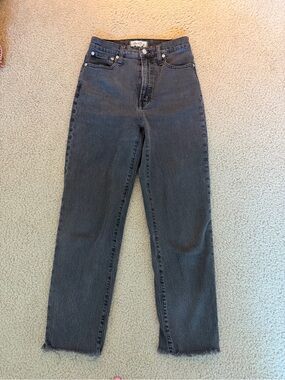 Madewell Black Straight-Leg Jeans